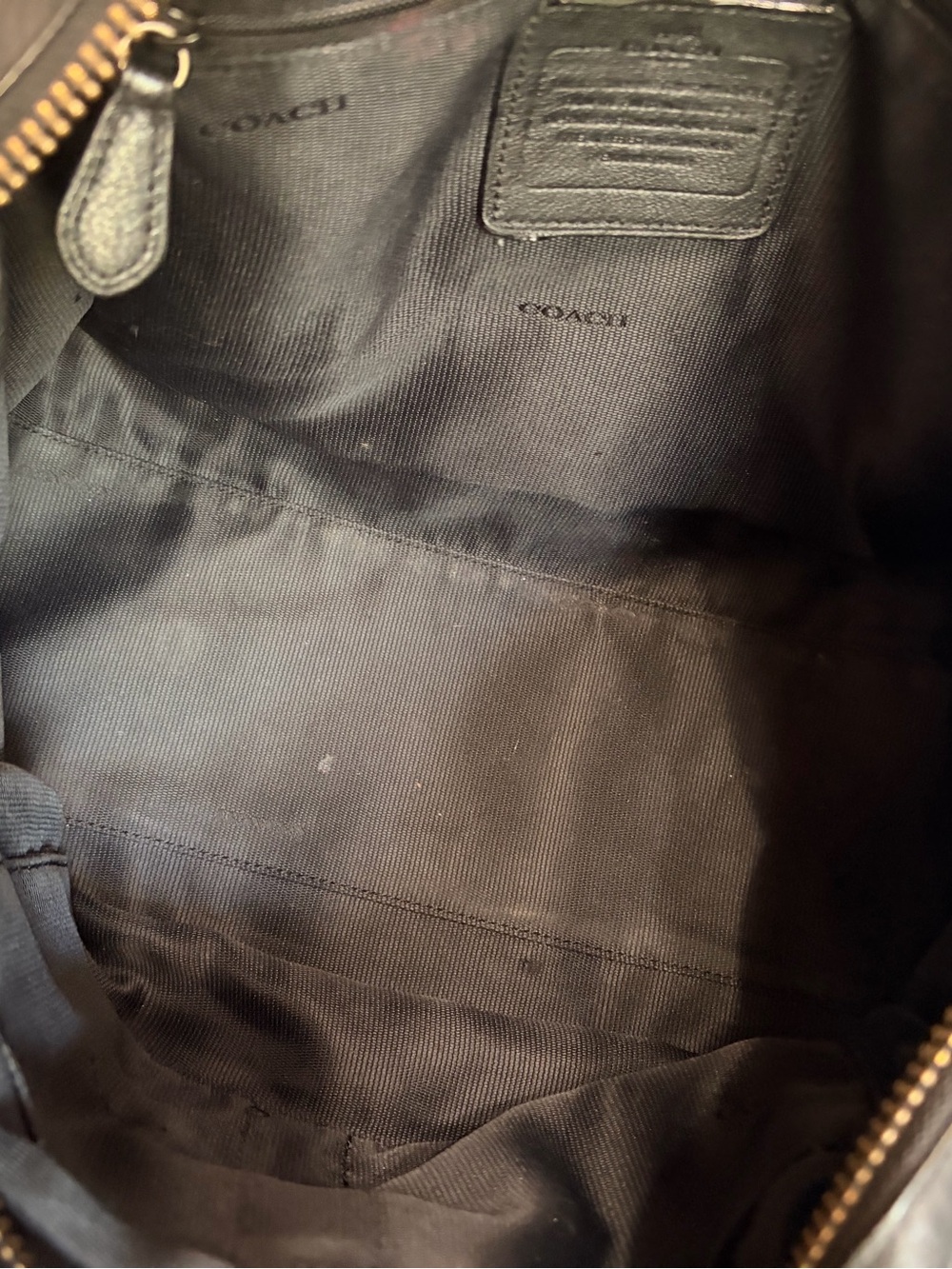 Coach Rhyder Satchel Soft Black Leather Gunmetal Hardware - Picture 9 of 12